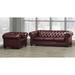 Astoria Grand Ornellas 2 Piece Living Room Set Leather Match in Red | 31 H x 93 W x 38 D in | Wayfair Living Room Sets
