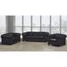 Astoria Grand Ornellas 3 Piece Living Room Set Leather Match in Black | 31 H x 93 W x 38 D in | Wayfair Living Room Sets