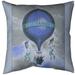 East Urban Home Hot Air Balloon Poster Throw Pillow Cover Cotton in Blue | 18 H x 18 W x 1.5 D in | Wayfair A1A7D5845F7A45708A275E238A0BB18C