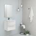 Orren Ellis Dermott 20" Wall-Mounted Single Bathroom Vanity Set w/ Mirror Wood/Ceramic in White | 34 H x 20 W x 21 D in | Wayfair