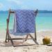 Brayden Studio® Stephenie Classic Hand Drawn Chevrons Beach Towel Polyester/Cotton Blend in Gray/Blue | Wayfair 7E413020286C49699C3565DA99034D91