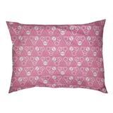 Tucker Murphy Pet™ Chen Classic Circles & Waves Designer Cat Pillow Fleece, Polyester in Pink | 18 H x 28 W x 6 D in | Wayfair