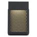 Breakwater Bay Jaylen Black/Gold Integrated LED Outdoor Flush Mount Metal in Yellow | 10 H x 6.5 W x 3.75 D in | Wayfair