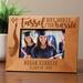 Winston Porter Winn Worth the Hassle Personalized Picture Frame Wood in Brown | 6.75 H x 8.75 W x 0.75 D in | Wayfair