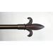 Fleur De Lis Living Halma Fleur De Lis Single Curtain Rod Metal in Brown | 1 H x 48 W x 1 D in | Wayfair 1EE93ACE46F945AAB96F5F2F9CFBA5BF