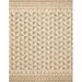 White 30 x 0.5 in Area Rug - Justina Blakeney x Loloi Chevron Hand Hooked Wool Beige Area Rug Wool | 30 W x 0.5 D in | Wayfair PRITPRT-08TAML2699