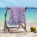 Brayden Studio® Stephenie Lined Chevrons Beach Towel Polyester/Cotton Blend in Indigo | Wayfair 134D5D20F8C9422991D916EBEFBB39A0
