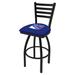 Holland Bar Stool NHL 30" Swivel Bar Stool Upholstered/Metal in Black | 45 H x 18.5 W x 17 D in | Wayfair L01430NYRang