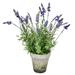 Vickerman 604786 - 20" Lavender In Cement Pot (FJ190520) Home Office Flowers in Pots Vases and Bowls