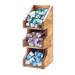 Cal-Mil Madera 3 Section Condiment Organizer Wood | 16 H x 6 W x 7 D in | Wayfair 2053-99