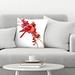East Urban Home Cardinal Bird & Berries Square Pillow Cover & Insert Polyester/Polyfill blend | 16 H x 16 W in | Wayfair
