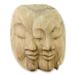 World Menagerie Loves Power Wood Mask Wall Décor in Brown | 7.75 H x 7 W x 3.2 D in | Wayfair 269C9429781949B180CE7483832008A9