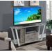 "Graystone 60"" TV Stand in Gray / White - Convenience Concepts 112085GYWF"