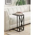 Tucson C End Table in Weathered Gray / Black - Convenience Concepts 161861WGY