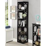 Omega 5 Tier Corner Bookcase - Convenience Concepts 203280BL