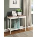 French Country Hall Table w/ Drawer & Shelf - Convenience Concepts-6042188DFTW