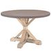 Stitch Round Wood Top Dining Table - East End Imports EEI-1207-BRN-SET