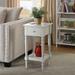 French Country Khloe Accent Table in White - Convenience Concepts 6052201W