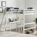 Hillsdale Kids and Teen Caspian Full Loft Bed with Desk Chair, White - 2179FLC