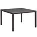 "Convene 47"" Square Outdoor Patio Glass Top Dining Table - East End Imports EEI-1914-EXP"