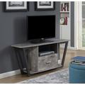 "Graystone 60"" TV Stand in Gray - Convenience Concepts 112085GYBF"