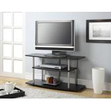 Designs2Go No Tools 3 Tier Wide TV Stand in Espresso - Convenience Concepts 131031ES