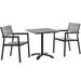 Maine 3 Piece Outdoor Patio Dining Set - East End Imports EEI-1759-BRN-GRY-SET