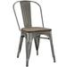 Promenade Bamboo Side Chair in GunMetal - East End Imports EEI-2028-GME