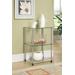 3 Tier Lamp / End Table in Glass Finish - Convenience Concepts 157003