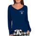 Women's Concepts Sport Navy Winnipeg Jets Marathon Knit Long Sleeve V-Neck T-Shirt