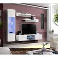 Orren Ellis Beoll Floating Entertainment Center for TVs up to 70" Wood in White | Wayfair 88EEADE6F48446B9A3781AFBE21CD27D