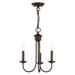 Livex Lighting Estate 14 Inch 3 Light Mini Chandelier - 42683-07