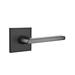 Emtek Helios Passage (Hall & Closet) Door Lever w/ Rosette in Black | 2.5 H x 6.25 W x 2.125 D in | Wayfair 5110HLOUS19LH