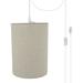 Winston Porter Hebden 1 - Light Single Cylinder Pendant Fabric in Gray | 11 H x 8 W x 8 D in | Wayfair 35435F3DF3094423B3BA76FD9C5A8958