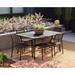 Oxford Garden Eiland 63" Long Powder Coated Aluminum Outdoor Dining Table Metal in Black | 29.75 H x 63 W x 45 D in | Wayfair ED63TAC