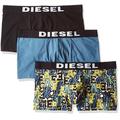 DIESEL 3-Pack Boxer Trunk UMBX-Shawn, Black / Blue / Graffiti Print Large Black / Blue / Graffiti Print