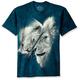 The Mountain Men's White Lions Love T-Shirt, Green, XXXXL