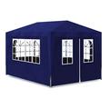 Tidyard Party Tent Heavy Duty Wedding Marquee Tent Garden Pagoda Tent 4x3x2,5 m(LxWxH) 6wall blue