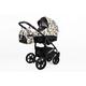 Lux4Kids Stroller Pram Pushchair 3in1 2in1 Buggy Car seat Car seat Baby seat Sports seat BlackOne Gold Leaf 2in1 Without car seat