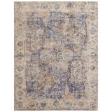 Blue/White 72 x 0.4 in Area Rug - EXQUISITE RUGS Cassina Oriental Hand-Loomed Blue/Beige Area Rug Viscose, Bamboo | 72 W x 0.4 D in | Wayfair