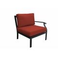 Madison Metal 3 - Person Outdoor Sofa w/ Cushions Metal in Orange kathy ireland Homes & Gardens by TK Classics | 33 H x 88 W x 35 D in | Wayfair