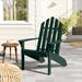 Dovecove Urich Wood Adirondack Chair Wood in Green | 38 H x 33 W x 36 D in | Wayfair 452724D1820B4275ADD134040D725395
