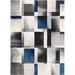 White 47 x 0.4 in Area Rug - Well Woven Louisa Power Loom Blue/Gray/Black Rug Polypropylene | 47 W x 0.4 D in | Wayfair GV-74-4