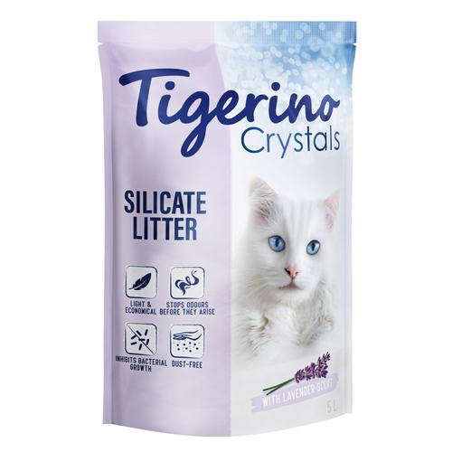 6x 5l Tigerino Crystals Katzenstreu – Lavendelduft