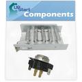 279838 Dryer Heating Element & 3387134 Cycling Thermostat Kit Replacement for Whirlpool LER8648PW0 Dryer - Compatible with 279838 and 3387134 Heater Element and Thermostat Combo Pack