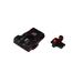 LPA TTF Fiber Optic Adjustable Sight Set For Browning GP Vigilant GP MK3 GP Pract. GP 40 S&W w/ Dove Front Black TTF62BN