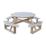 Longshore Tides Moe 8 Person 98" Long Outdoor Picnic Table Wood in White | Wayfair 476EAC4A0FC446028C681AE4700119FE