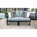 kathy ireland Homes & Gardens Madison Ave. 2 Piece Outdoor Aluminum Patio Furniture Set 02a in Tranquil - TK Classics Madison-02A-Spa