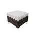 kathy ireland Homes & Gardens River Brook Ottoman in Truffle - TK Classics Ki043B-O