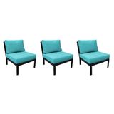 Madison Ave. Armless Sofa 3 Per box in Aqua - TK Classics Ki062B-As-Tb-Aruba